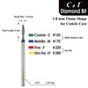 C & I Diamond Nail Drill Bit Flame Shape E-File