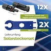 SOLARTRONICS 12 Pairs of Solar Plugs, Male/Female Solar Panel Cable