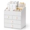 Vlando Makeup Organizer Countertop,Large Vanity Organizer PU Leather Make up