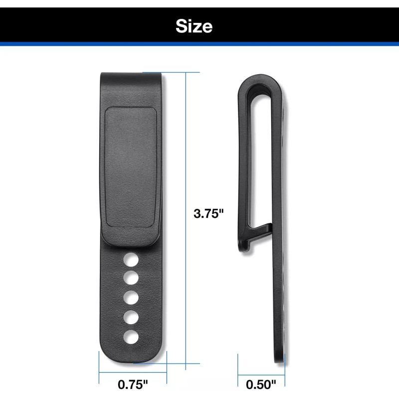 Gun&Flower Holster Clips Grip Hook Fit 1.5''&1.75'' Belt - 5