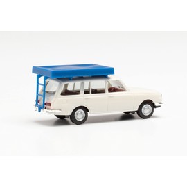 herpa Wartburg 353 `66 Tourist 420549-002 with Roof Tent in Driving Condition Beige