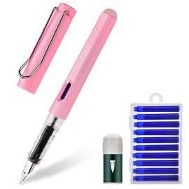 LVZONGXIN Erasable Fountain Pen with Erasable [Blue] I Includes 10 Cartridges + 1 Nib Care Set I Write, Erase & Correct in One I Fountain Pen as a Gift