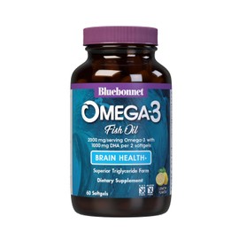 BlueBonnet Nutrition Omega-3 Brain Formula Softgels, 60 Count