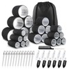 JOISHOP 50pcs Hair Rollers with Clips, Jumbo Large Medium Small