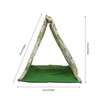 Reptile Sleeping Bed Warm Soft Machine Washable Lizard Hide Tent