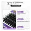 Kit De Extensiones De Pestañas Raíces Invisible Pestañas Kit