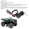 ATV Ignition Key Switch 3 Wire Stable Performance Ignition Starter