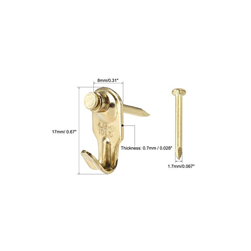 sourcing map 30 Pieces Picture Hangers Photo Frame Hanging Hook