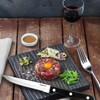 faderic Steak Knives set of 12, Black Full-Tang Triple Rivet