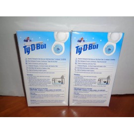 Ty-D-Bol 2-5 Ct Value Packs 10 Tablets Total Toilet Bowl Cleaner Continuous Blue