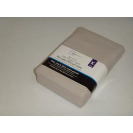 MAINSTAYS 200 Thread Count 2-PC Set KING Pillowcases Gray 100% COTTON Percale