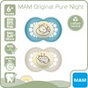MAM Pure Night 6+M Soothers Boys Pack of 2