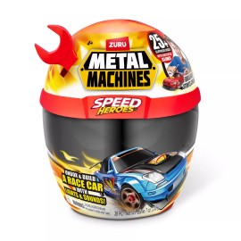Metal Machines Speed Heroes Custom Race Car Build Set 20 Surprises Lights Sounds Collectible