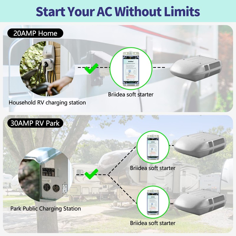 Soft Start for RV Air Conditioner, Briidea Soft Starter for