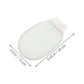 TOVINANNA 2pcs Silk Exfoliating Bath Mitts Gentle Body Scrubber for Dead Skin Removal for Women's Spa Travel