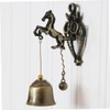 Kisangel Alloy Wind Chime Bells Horse Door Bell Retro Doorbell