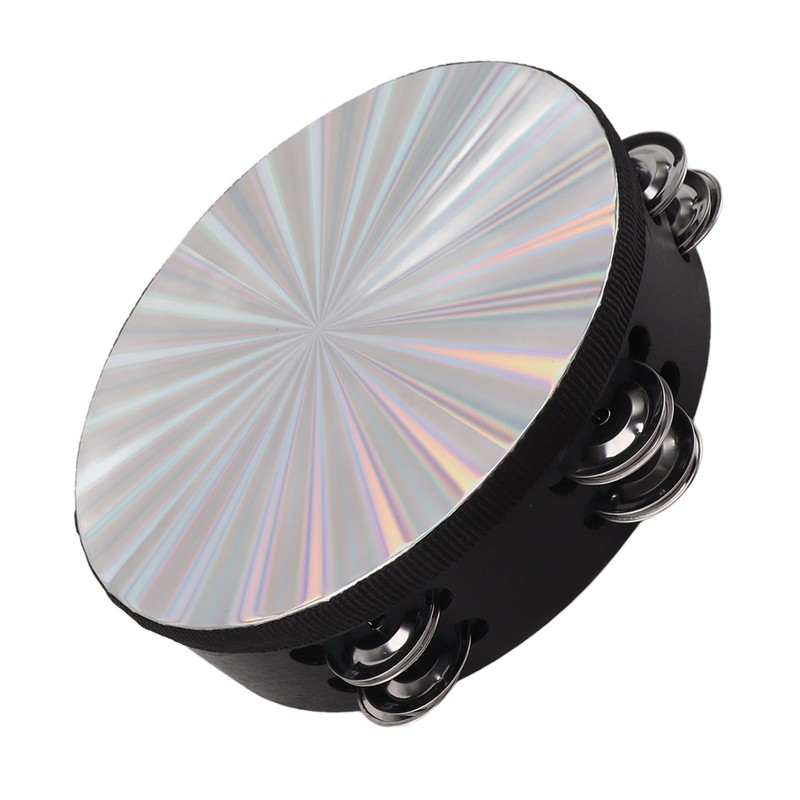 Tambourine Double Row Jingles Drum Metal Bell Handheld Drum Kids