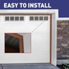 FOSLUOC Garage Door Seal Top and Sides Seal Strip Brown