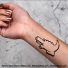 4 x 'Crocodile' Temporary Tattoos - Water Resistant, Skin-Safe, Non-Toxic