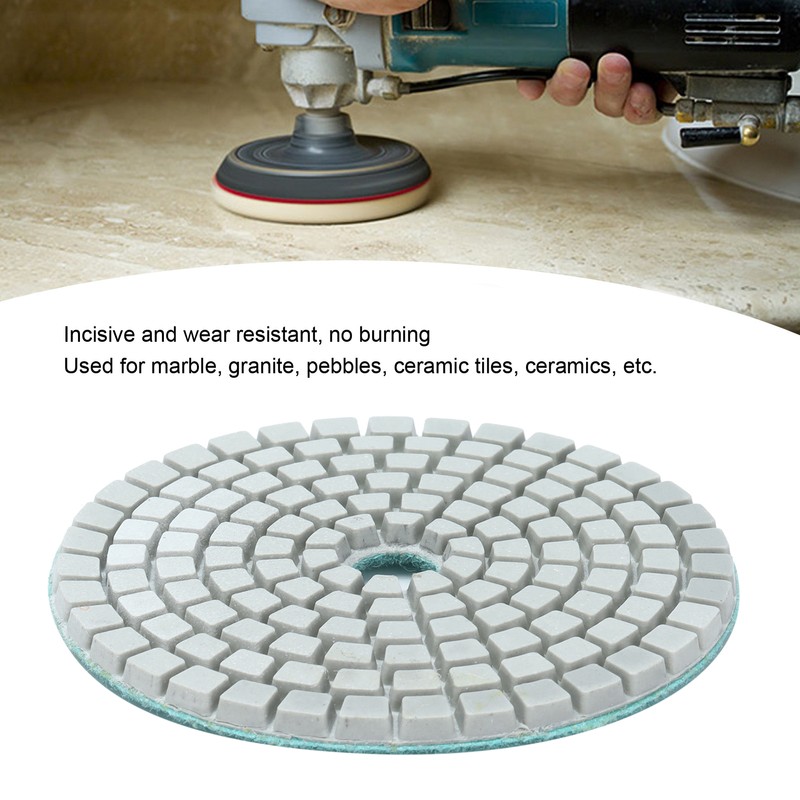 10Pcs 3in Diamond Wet Polishing Pad Soft Grinding Discs Polisher