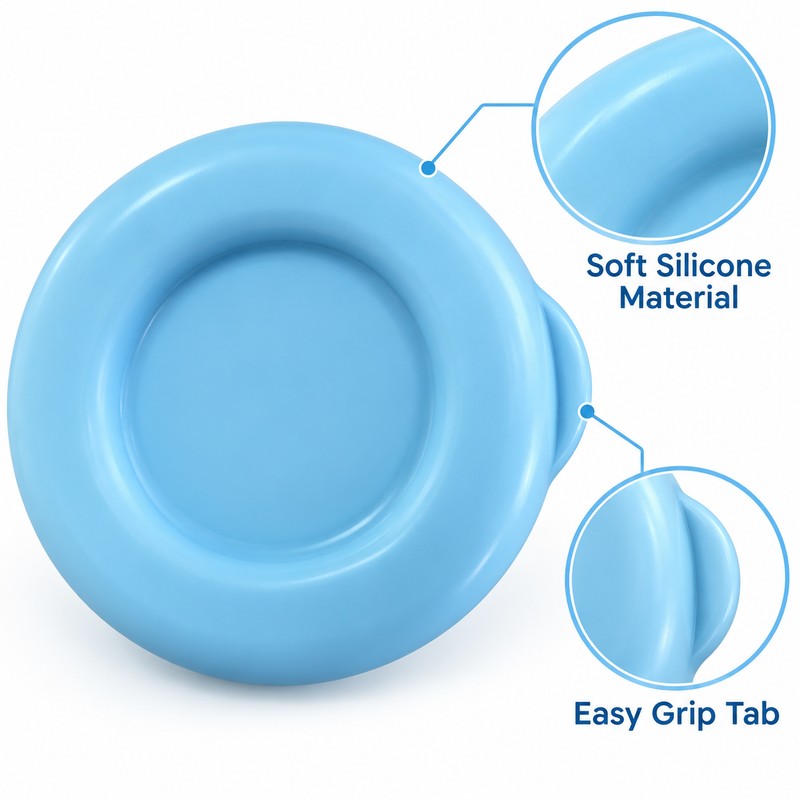 Silicone Bottle Caps for Compatible Glass Milk Bottles – 2-Piece
