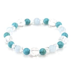 turquoise turquoise | crack crystal | aquamarine bracelet, Gemstone, Turquoise Turquoise Crack Crystal Aquamarine