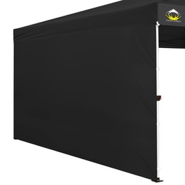 CROWN SHADES SunWall Silver Coated for 10x10 Pop up Canopy Tent, 1 Pack Sidewall Only with Silver Coating (1 Pack, Black)