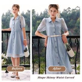 JASGOOD 3 Pack Women Skinny Elastic Waist Belt for Dress Ladies Thin Stretch Fashion Belt with Gold Buckle, Black+Beige+Brown/Fit Waist Size 31-35inch