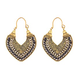 Indian Earrings Women Gold Indian Jhumka Hoop Earrings Indian Jewelry Earrings Indian Outfits Dresses 2024