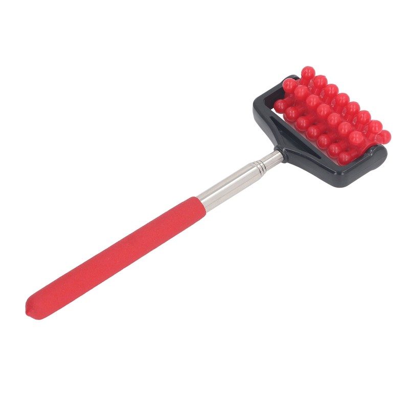 2pcs Telescopic Back Massage Roller Stainless Steel Rolling Back Massager
