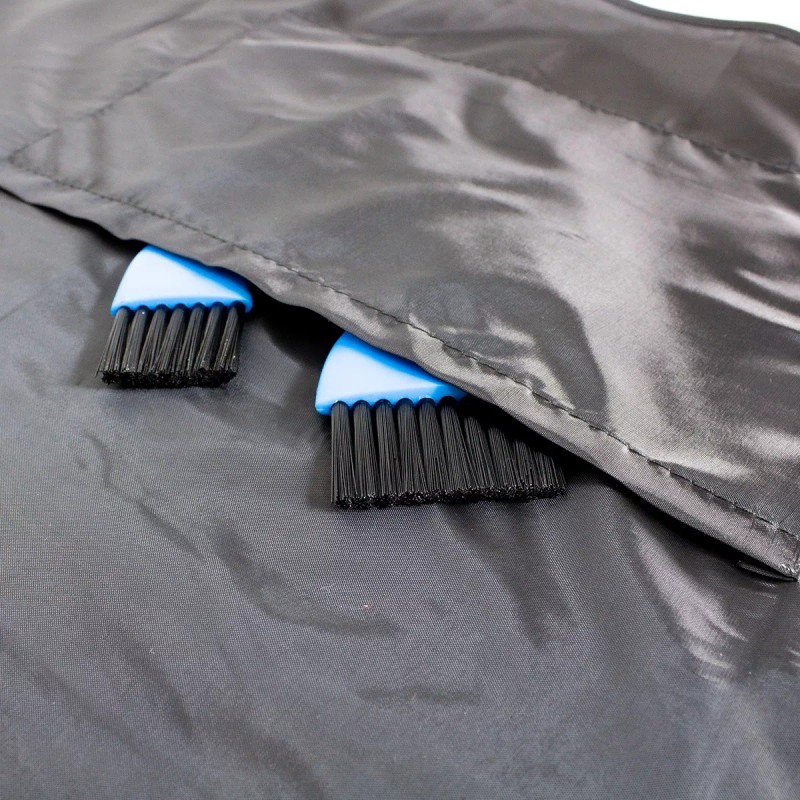 BOUTIQUE Mandil Tela Repelente Barbero Estilista Negro Liso