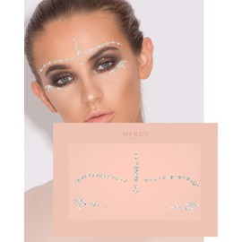 Gwen Silver Bindis ✮ MERCY LONDON Crystal Indian Bindi Face Jewels Gold Silver Bridal