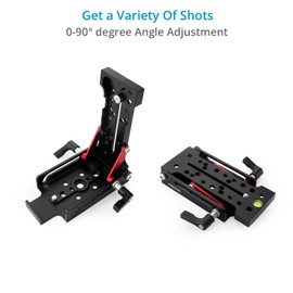 Proaim Multi-Angle Leveling Wedge Plate |Camera Adapter Sliding Base Plate | Adjustable Quick Release Tripod Mounting Plate for Heavy Cameras … (P-MWP)