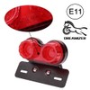 DREAMIZER Universal 40 LED Dual Motorcycle Tail Light Brake Light