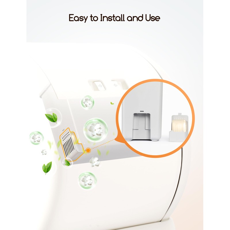 MeoWant Pet Odor Eliminator, Automatic Cat Litter Box Odor Deodorant