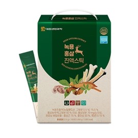 [Daewoong Life Science] Deer Antler Red Ginseng Essence Stick (100 packs of 10g) 1 box / [대웅생명과학] 녹용홍삼 진액 스틱(10g 100포) 1박스