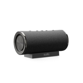 Sudio Femtio Portable Bluetooth Speakers - Wireless, IPX6 Waterproof, Dual Play, with Microphone, 14h Play Time, for Android and iOS (Black)