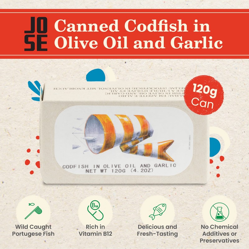 Codfish in Olive Oil and Garlic by Jose Gourmet, Wild