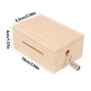 Music Box 15 Note Hand Crank Compact Retro Style Attractive