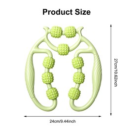 Massage Roller, Massage Roller Legs, Leg Massager, Cellulite Deep Tissue Massage Arm, Massage Roller with Handle Leg, Massage Roller (Green)