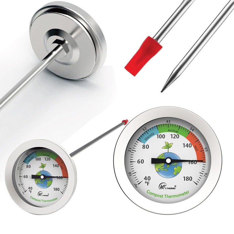 Precision Soil Thermometer - Essential Garden Tool for Accurate Temperature