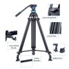 SIRUI Video Tripod SH-25, Professional Broadcast Tripod with Fluid Head