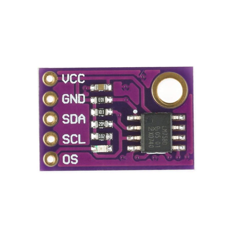 Hailege 2pcs LM75 LM75A Temperature Sensor Module High Speed I2C