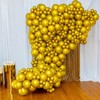 100 Pcs Metallic Gold Balloons 5 Inch Shiny Gold Chrome