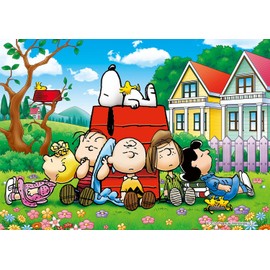 Epoch 03-048 108-Piece Jigsaw Puzzle, Peanuts Snoopy Nap Time, 7.2 x 10.1 inches (18.2 x 25.7 cm), Includes Glue, Spatula and Point Card