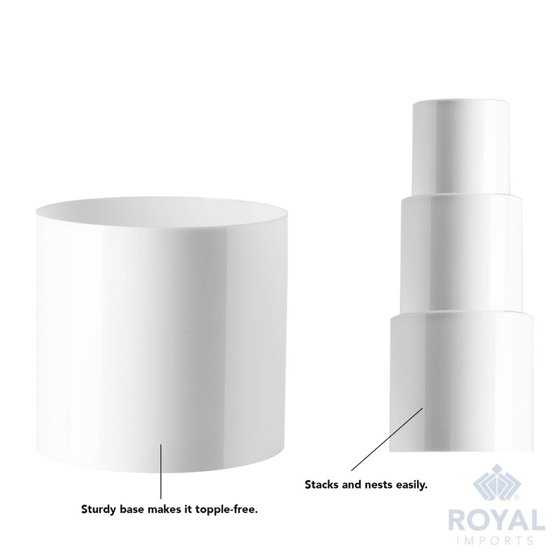 Royal Imports Flower Acrylic Vases Cylinders - Decorative Centerpiece Display