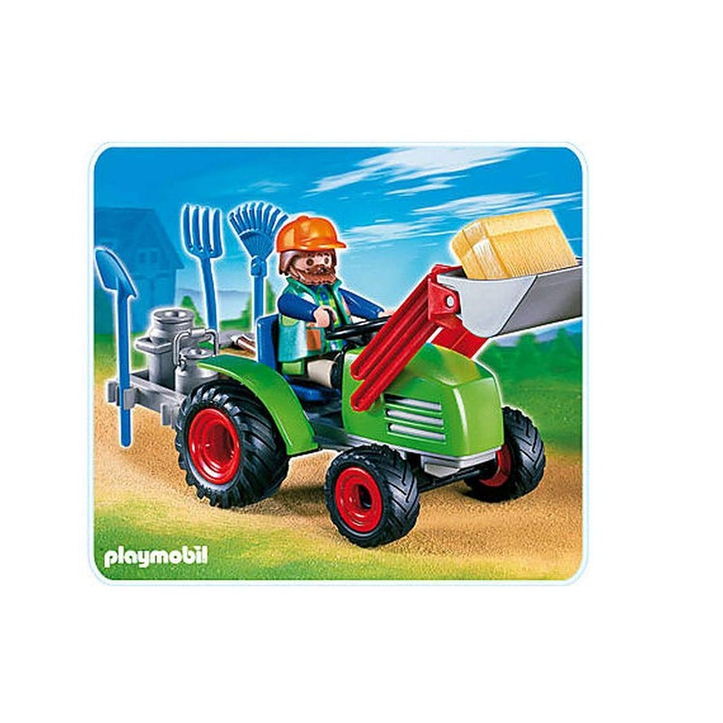 PLAYMOBIL 4143 Multifunctional Tractor, Farmer with Tractor, Tractor