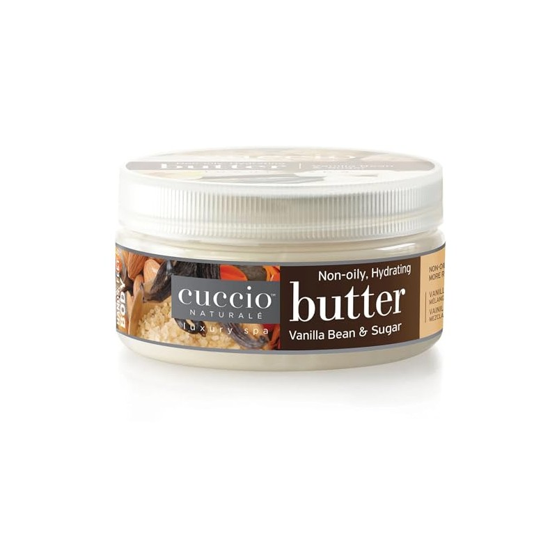 Cuccio Body Butter Blend, Vanilla Bean and Sugar, 8 Ounce