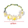 Harilla Blumenkranz-Stirnband, Blumen-Stirnband mit funkelndem Licht, dekorative Blumenkrone, Kopfbedeckung, Blumenkrone