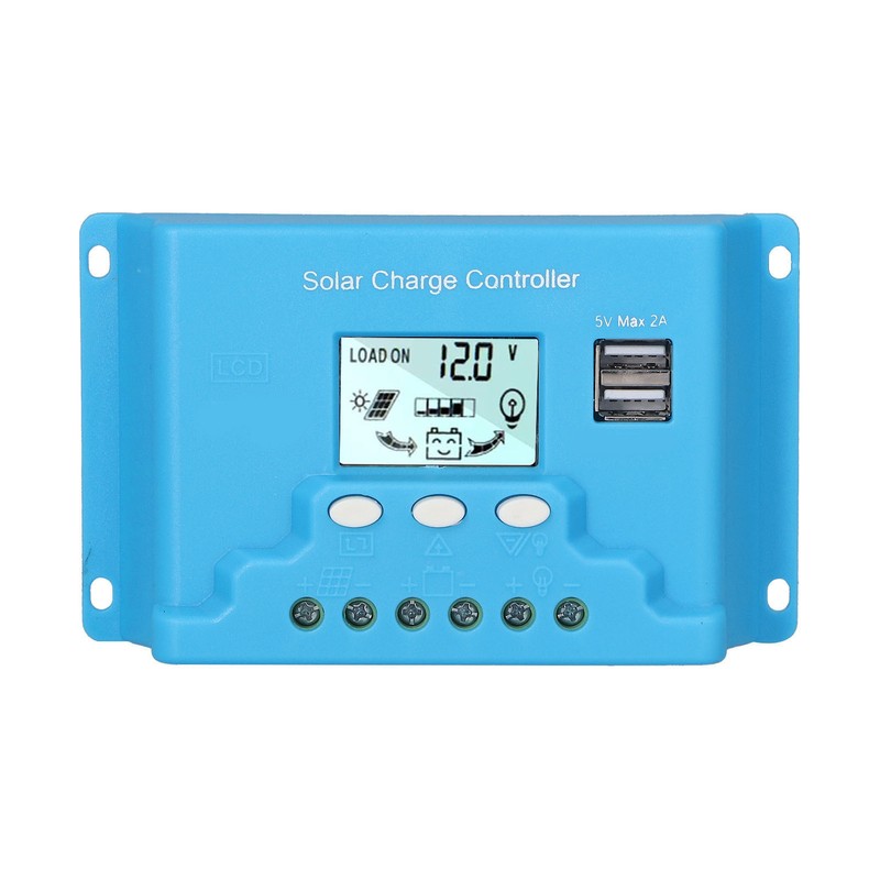 Solar Charge Controller LCD Anti Backfill Circuit Protection Solar Controller